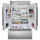 Sub Zero Classic 28.9 Cu.Ft. French Door Refrigerator with Internal Dispenser in Stainless Steel, , large