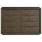 Furniture Worldwide Sable Dresser and Mirror in Brown, , large