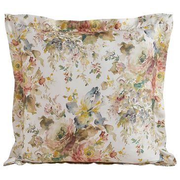 HiEnd Accents Jardin Lyocell 27" Square Euro Sham in Salmon, , large