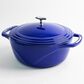 Lodge USA Enamel 7.5 Qt. Cast Iron Dutch Oven in Smooth Sailing, , large