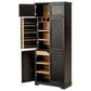 HOMLUX HOMLUX 78.2" Tall Farmhouse Kitchen Pantry Cabinet with 8 Door Shelves, Storage Cabinet with 4 Adjustable Shelves, Hidden Drawer, Wine Rack, Versatile Cupboard for Kitchen, Dining & Bathroom, Ash Black, , large
