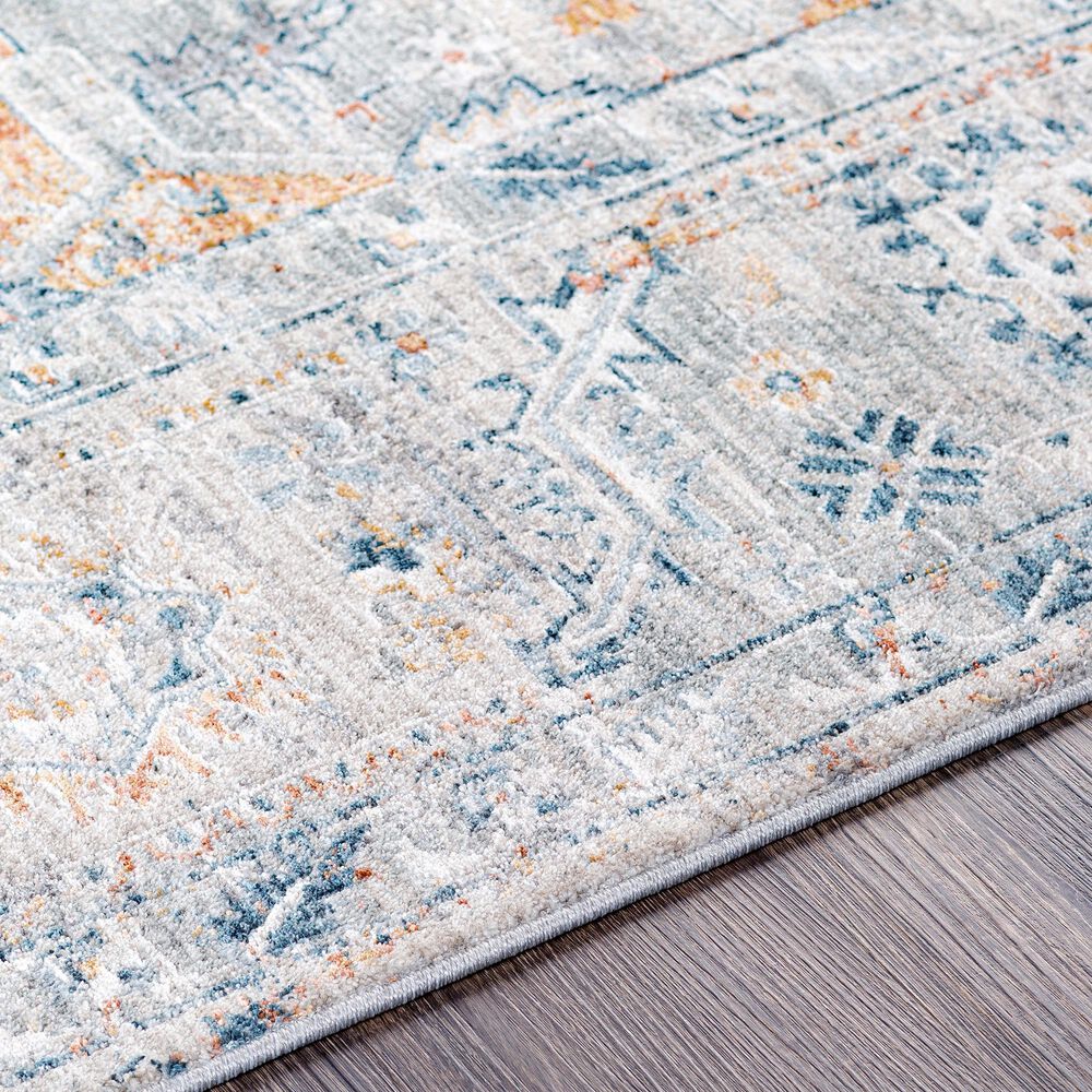 Surya Laila LAA-2312  10&#39; x 14&#39; Teal, Sage, Orange, Gray and Cream Area Rug, , large