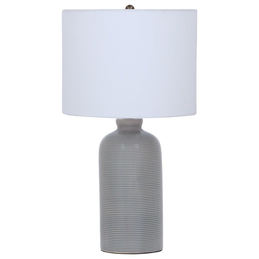 Ashley Wimlow Ceramic Table Lamp in Gray Blue, , large