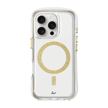 LAUT Magsafe Case Aero Sparkle for iPhone 16 Pro - Crystal Gold, , large