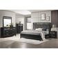 New Heritage Design Obsidian 4-Piece King Bedroom Set in Black, , large
