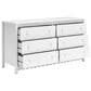 Ashley Hallityn 6-Drawer Dresser in Matte White, , large