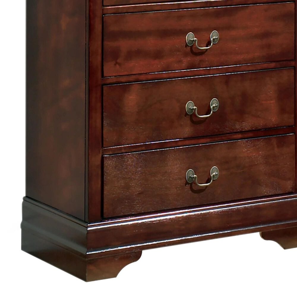 Ashley Alisdair 5-Drawer Chest in Reddish Brown, , large