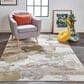 Feizy Aura Gold and Gray 12" x 15" Area Rug, , large