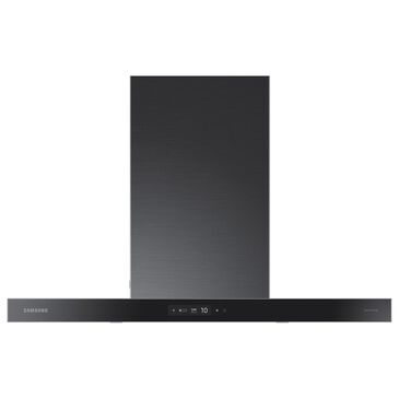 Samsung Bespoke 36" Bespoke Smart Wall Mount Hood with LCD Display in Clean Deep Charcoal and Stainless Steel, , large