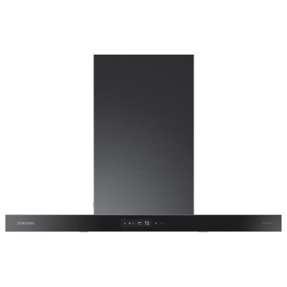 Samsung Bespoke 36" Bespoke Smart Wall Mount Hood with LCD Display in Clean Deep Charcoal and Stainless Steel, , large