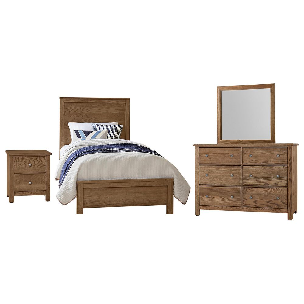 Vaughan Bassett  4-Piece Twin Bedroom Set in Brown, , large