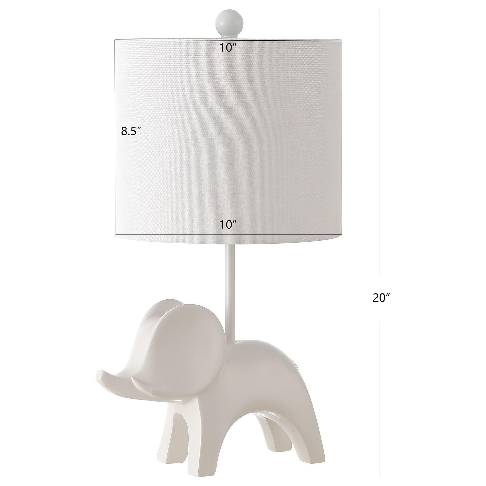 Safavieh Ellie Elephant Table Lamp in White NFM