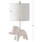 Safavieh Ellie Elephant Table Lamp in White, , large