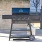 Char-Broil Performance Series FlavorMax 4 Burner Cart Gas Grill in Blackout, , large