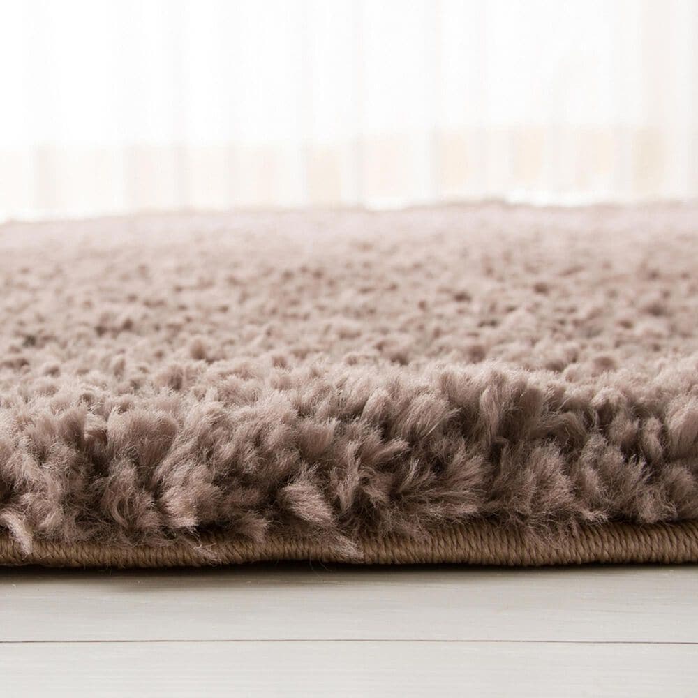 Safavieh August Shag 8&#39;6&quot; Round Taupe Area Rug, , large