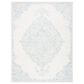 Safavieh Micro-Loop MLP516A 8" x 10" Ivory and Blue Area Rug, , large