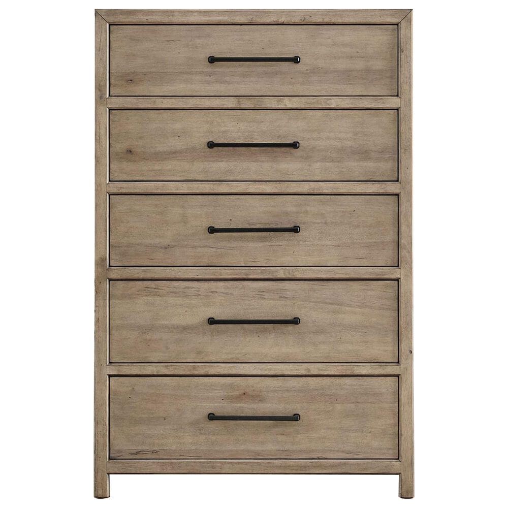 Belle Furnishings Proximity Place 5-Piece King Panel Bedroom Set in Barley Buff, , large