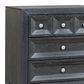 Furniture of America Hatton Cross 3 Drawer Nightstand with USB in Weathered Black, , large