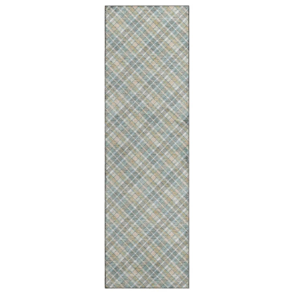 Dalyn Rug Company Soft Essentials Plaid Seaside 2"3" x 7"6" Indoor/Outdoor Runner, , large