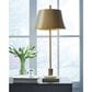 Ashley Fritzburn Table Lamp in Antique Gold and White, , large