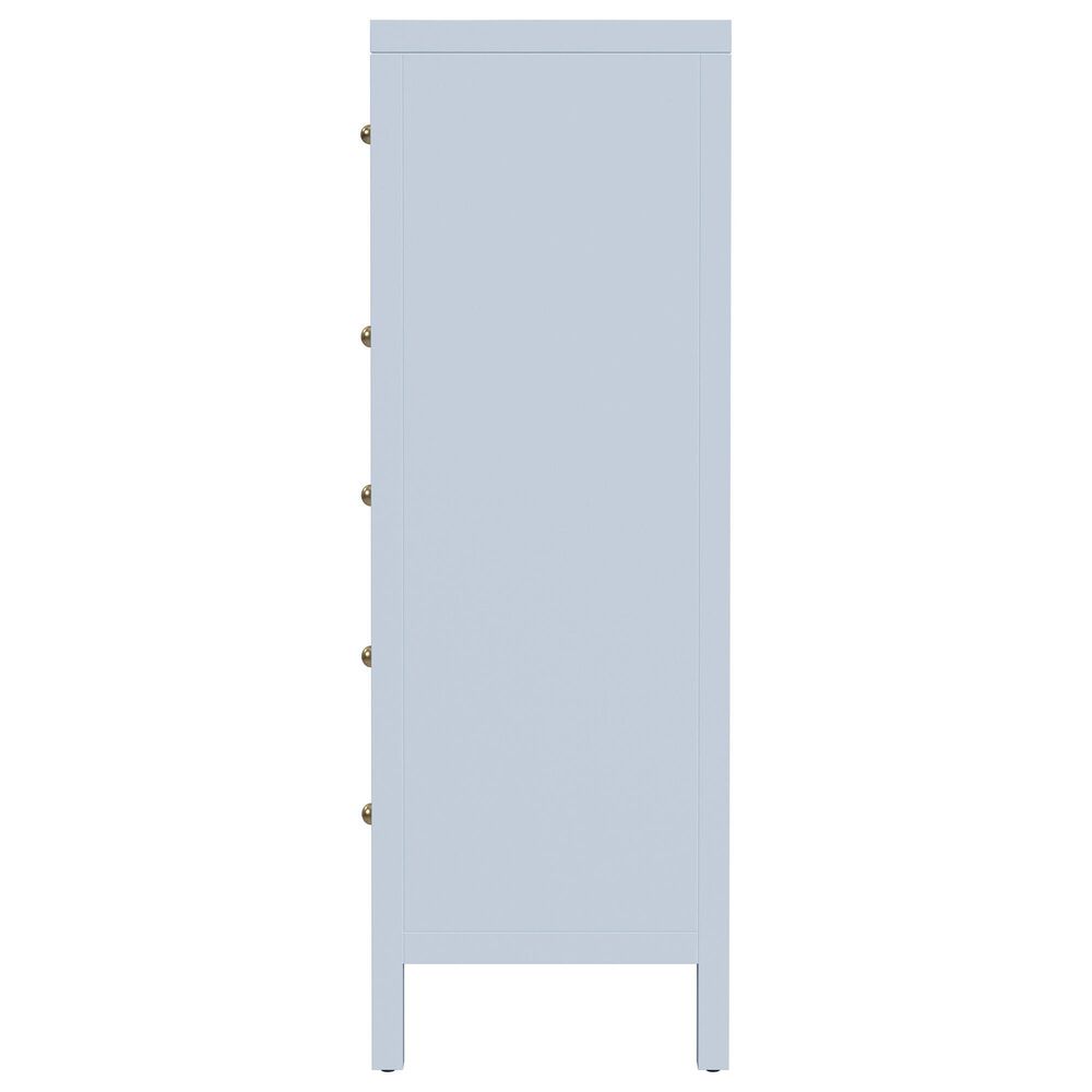 Butler Specialty Company Nora 5-Drawer Tall Dresser in Light Blue, , large
