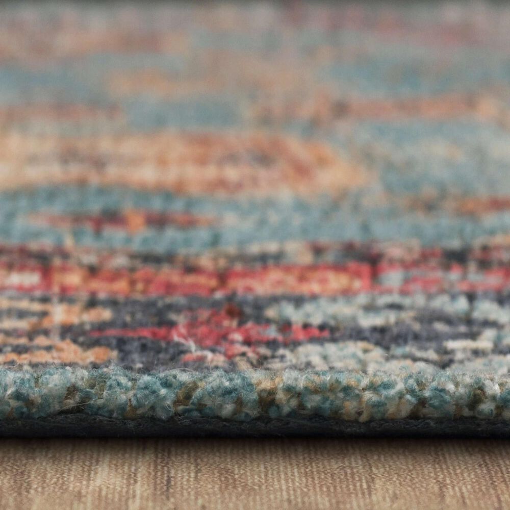 Karastan Zula Mombasa 8&#39; x 10&#39; Aquamarine Area Rug, , large