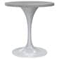 Leisuremod Verve 27" Round Dining Table with Resin Top in White - Table Only, , large