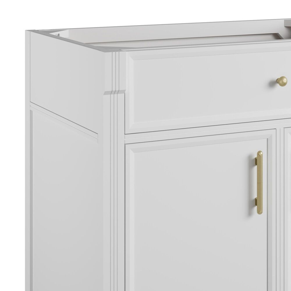 James Martin Bellshire 36" Single Bathroom Vanity Cabinet in Bright White, , large