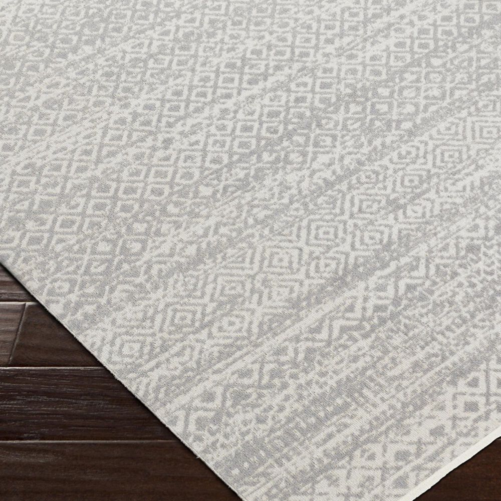 Surya Lavadora 2&#39;7&quot; x 7&#39;3&quot; Gray and Light Gray Runner, , large