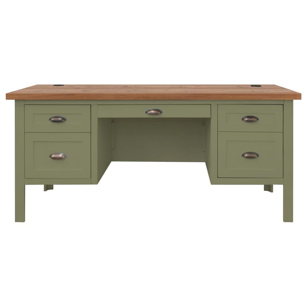 Legends Home Vineyard Executive Desk in Sage and Fruitwood, , large
