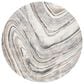 Safavieh Cyrus Shag CYR132A 6"7" Round Ivory and Grey Area Rug, , large
