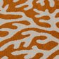 Central Oriental Terrace Tropic Allover Coral 5" x 7"3" Tangerine Area Rug, , large