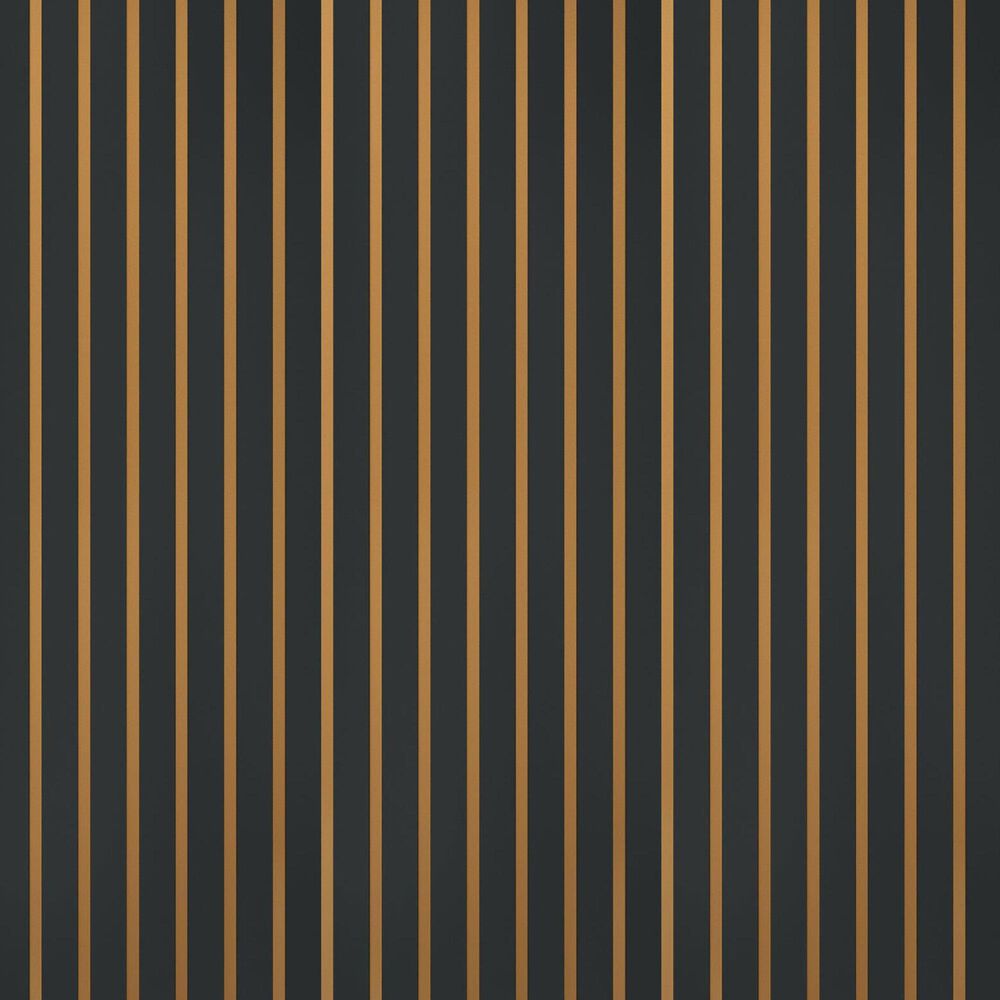 Paramount Matte Black and Bronze 11.8" x 109" Wall Panel, , large
