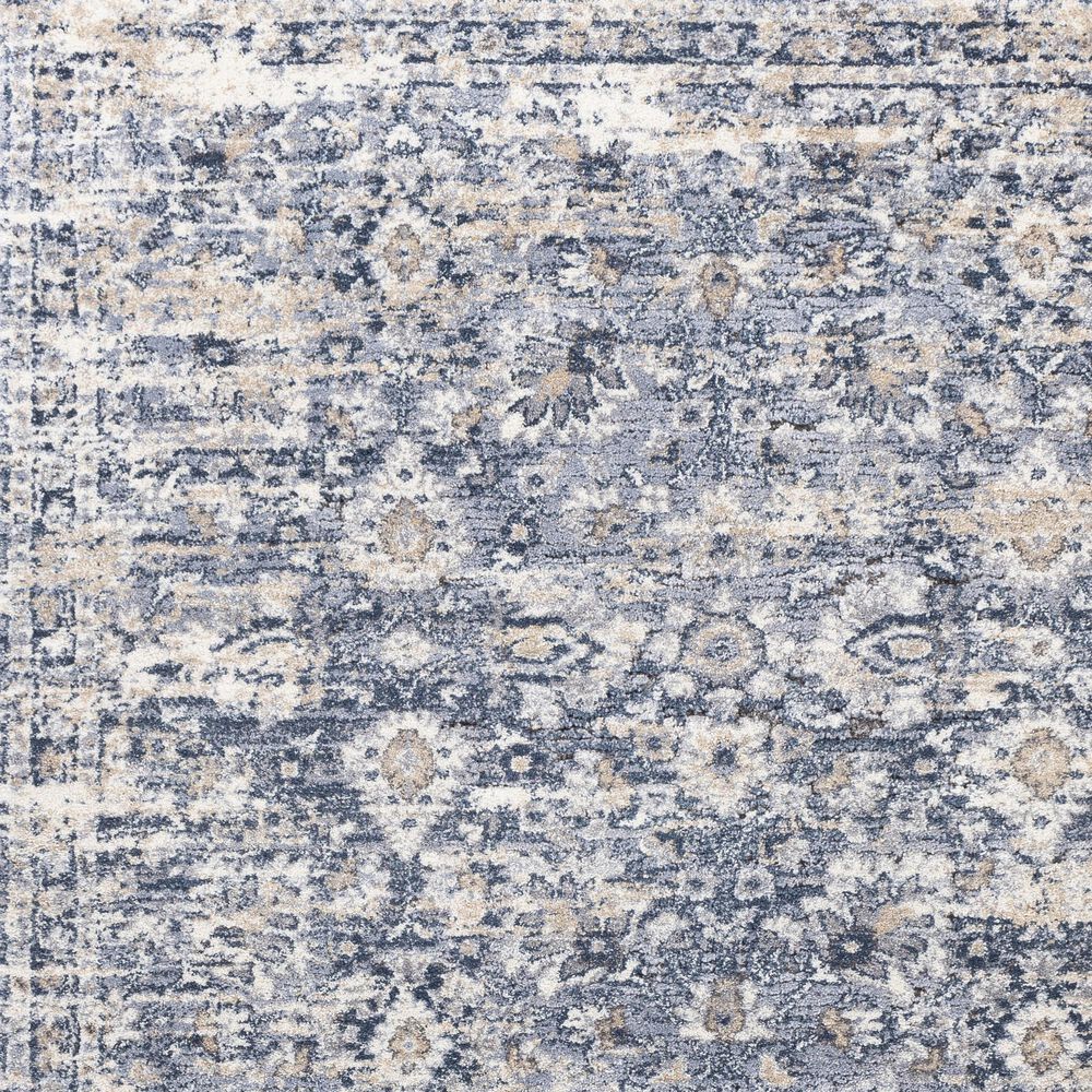 Surya Tuscany Transitional 7&#39;10&quot; Square Blue, Beige and Gray Area Rug, , large
