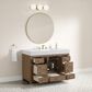 37B Alanya 48" Single Bathroom Vanity in Walnut Drift with White Composite Stone Top, , large