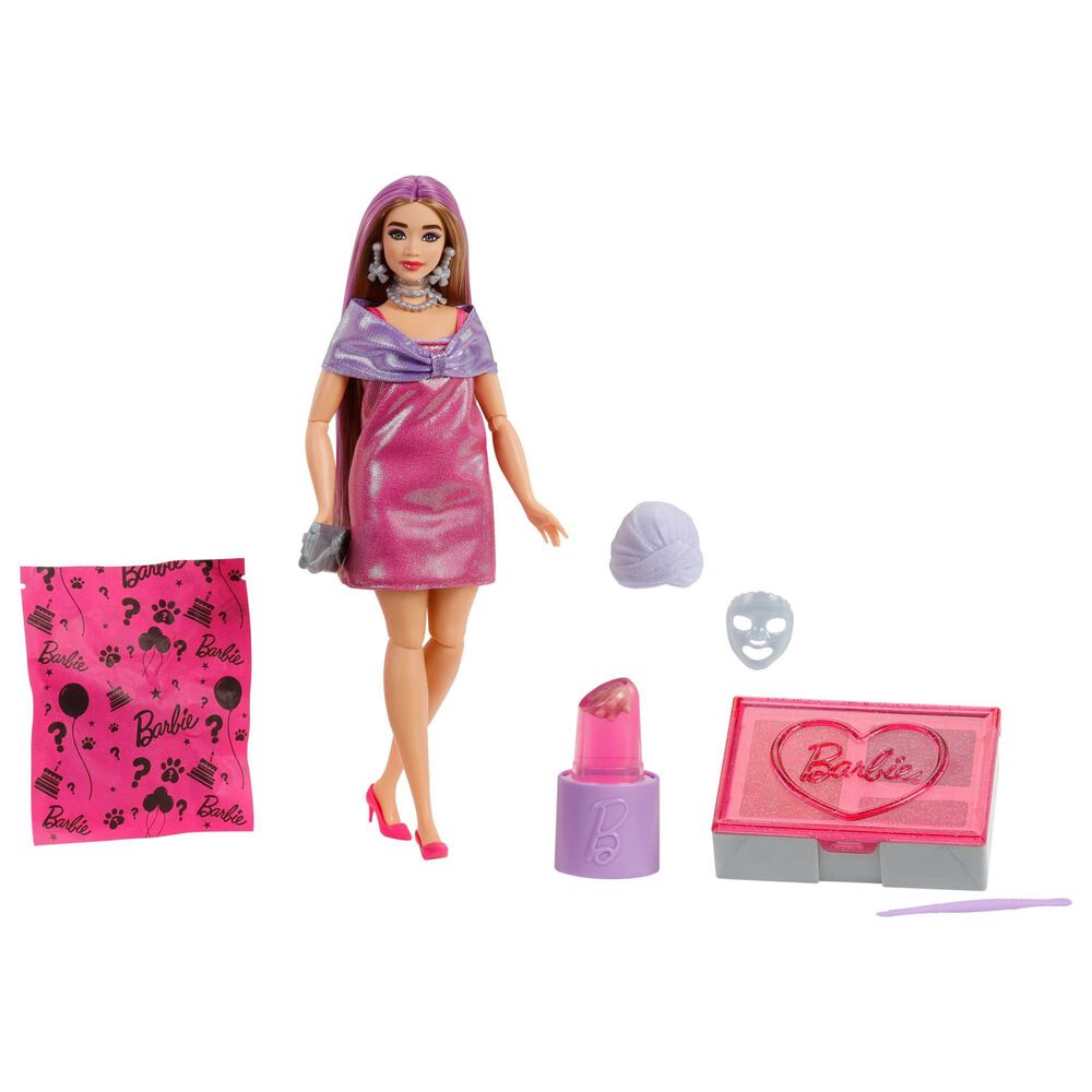 Barbie Party Unboxed Glamour Party Series Doll and Accessories in Bright Pink, , large