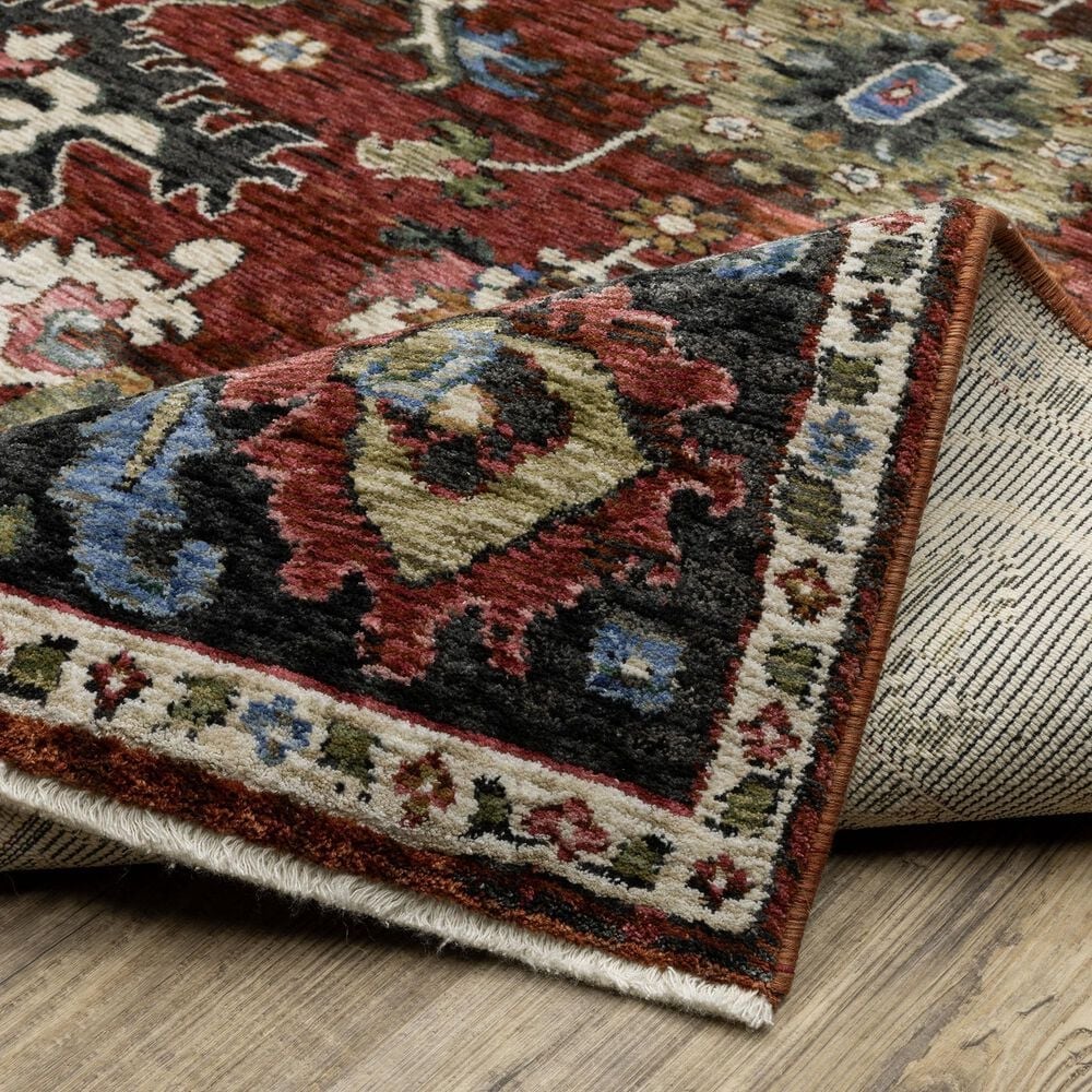 Oriental Weavers Hastings HA03V 9&#39;10&quot; x 12&#39;10&quot; Red Area Rug, , large
