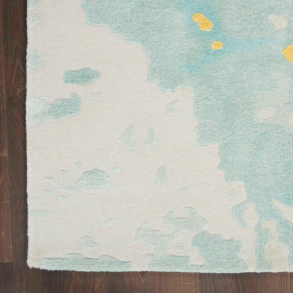 Nourison Prismatic 2&#39; x 3&#39; Seafoam Gold Area Rug, , large