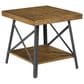 Golden Wave Furniture Chandler End Table in Pine Brown and Steel Gray, , large