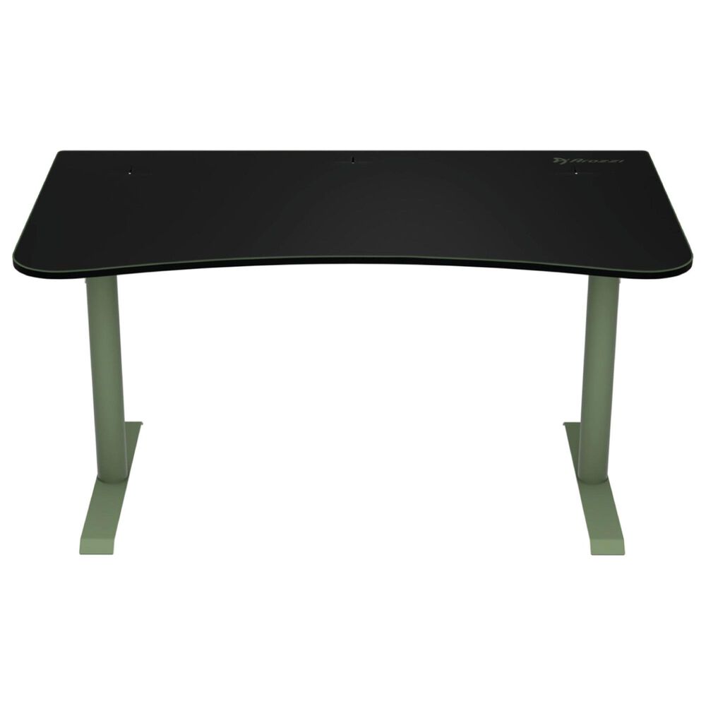 Arozzi Arena Medium Gaming Desk in Forest Green, , large