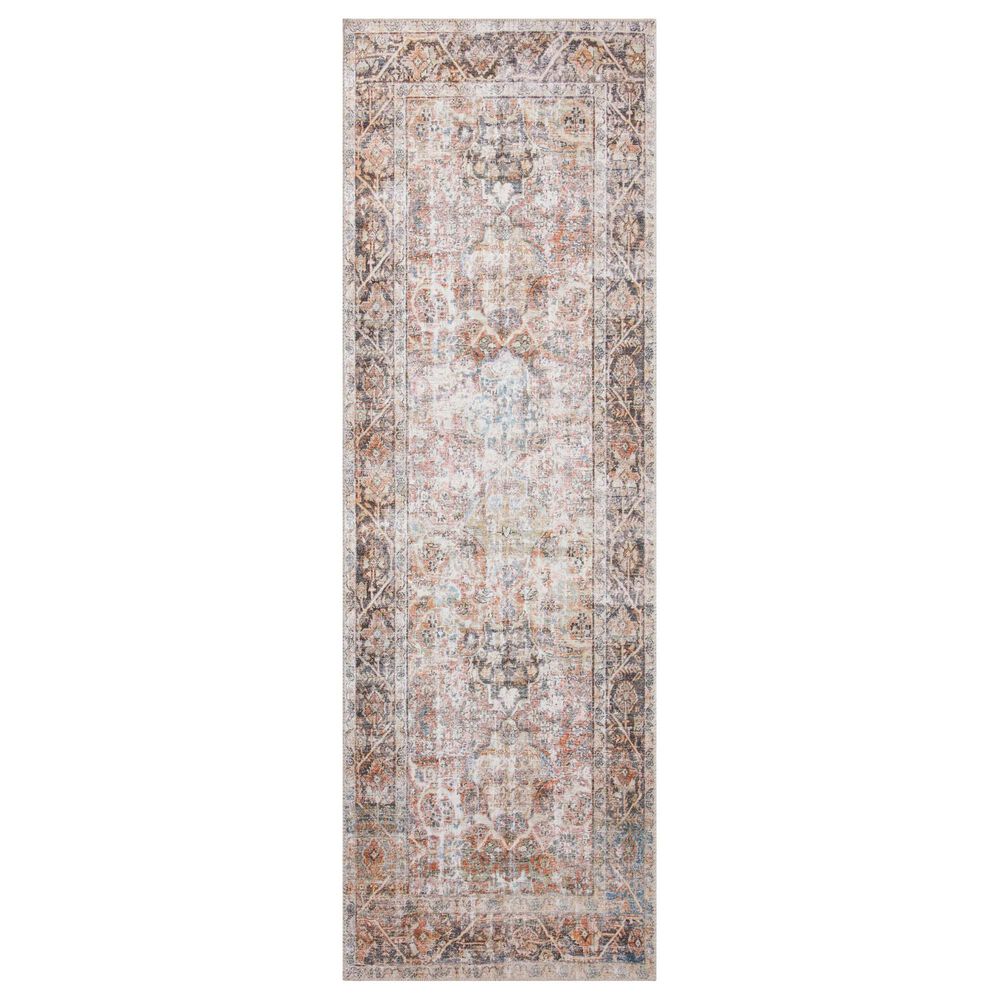 Loloi Adrian 2"6" x 7"6" Sunset and Charcoal Runner, , large
