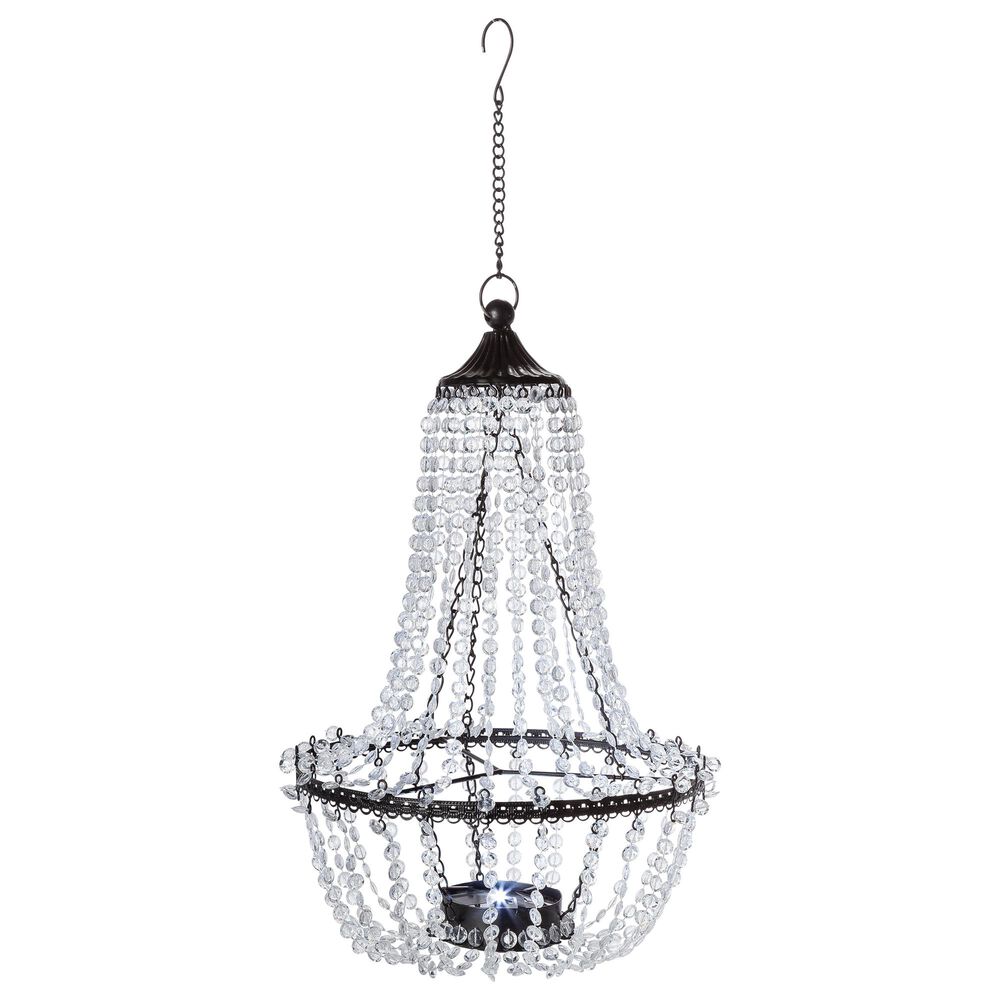 The Gerson Company 23.2" Solar Chandelier in Clear, , large