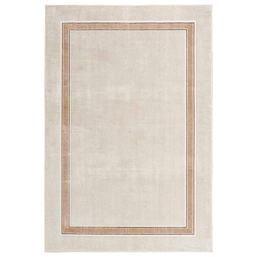 Nourison Glitz 9" x 12" Ivory Cream Area Rug, , large