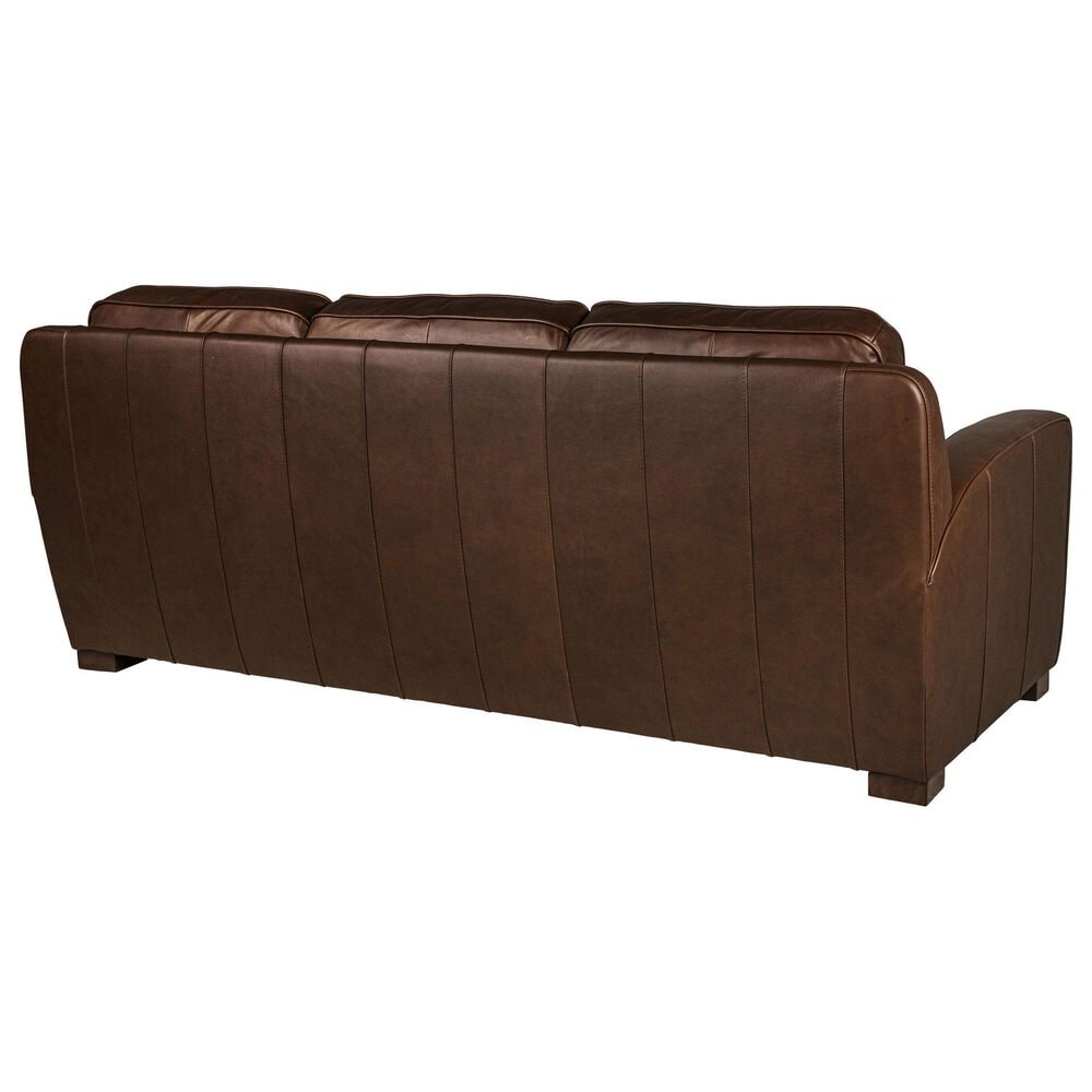 Simon Li Stationary Leather Sofa in Volcano Brown, , large