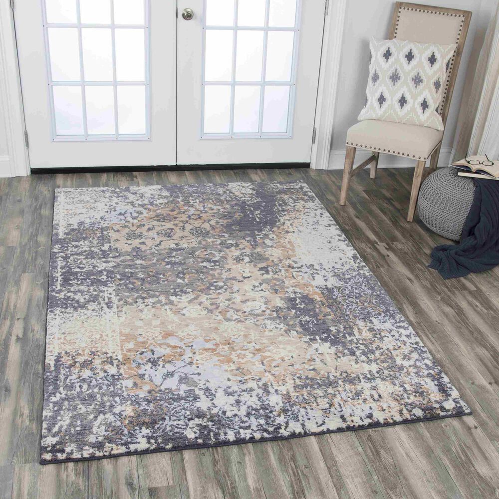 RIZZY Gossamer Dark Gray 9'x12' Area Rug, , large