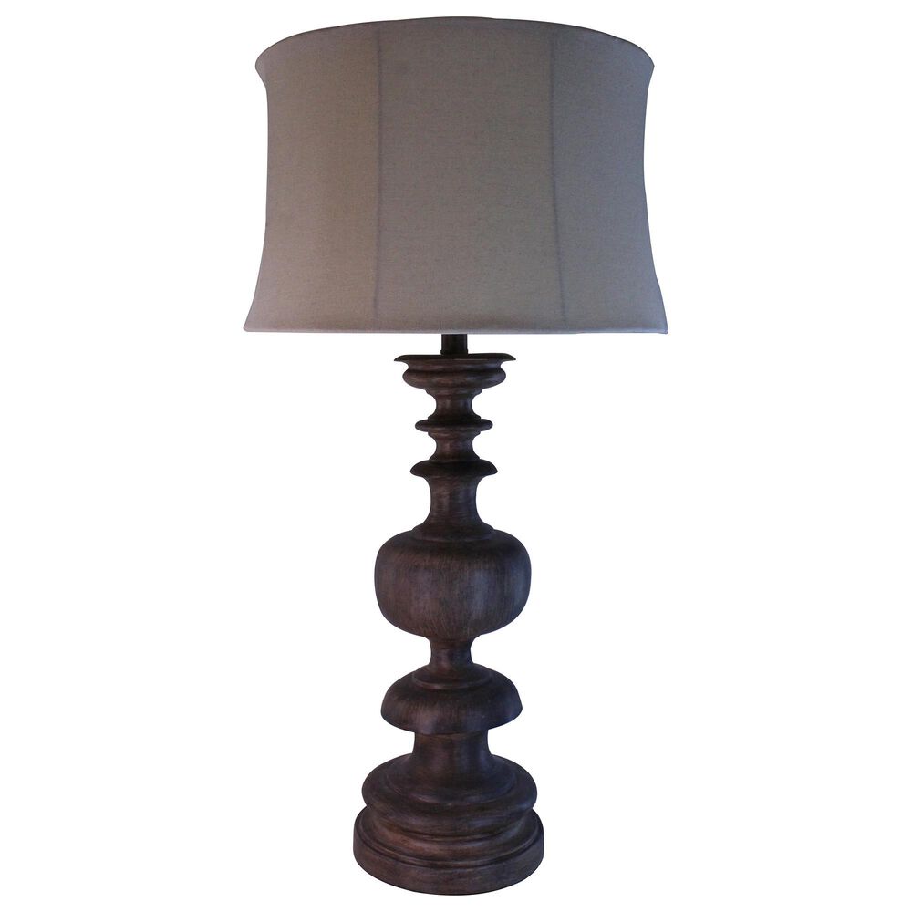 TLC 32" Table Lamp in Brown, , large