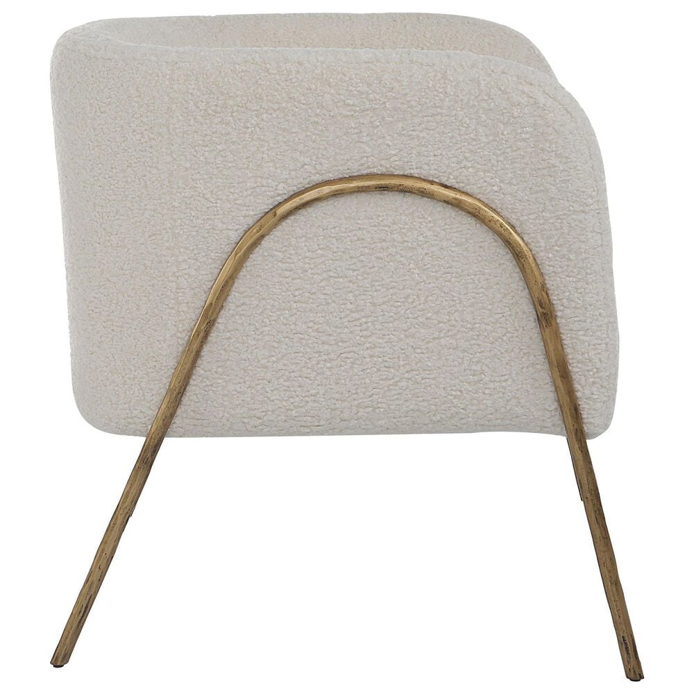 Uttermost Jacobsen Accent Chair in Off White, , large