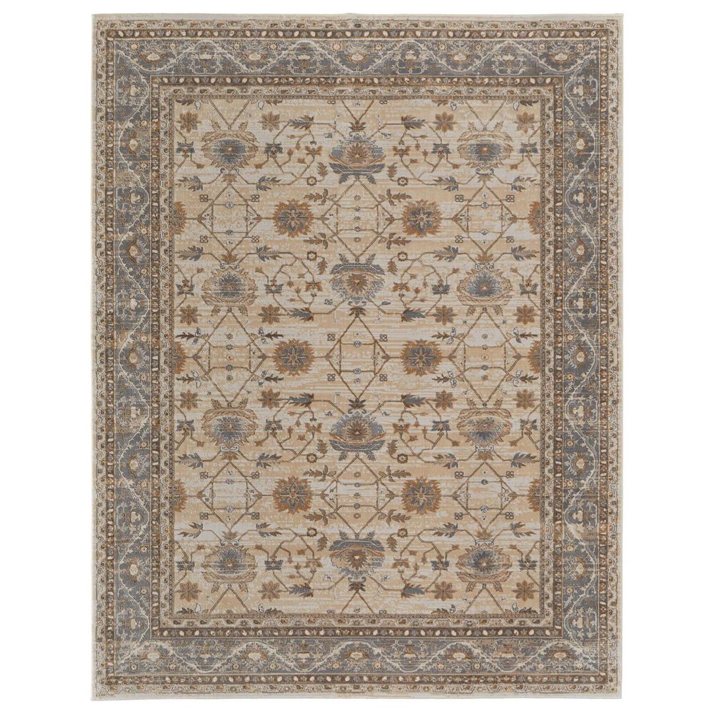 Feizy Celene 39KVF 7"9" x 10" Beige and Gray Area Rug, , large