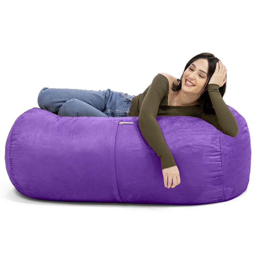 Jaxx 4&#39; Lounger Bean Bag in Grape, , large