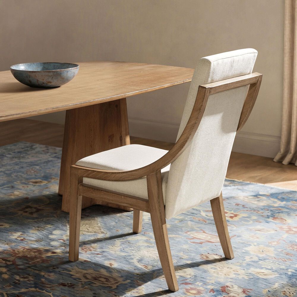 Jennifer Taylor Home Lennox Upholstered Side Chair in Soft Flax Light Beige (Set of 2), , large